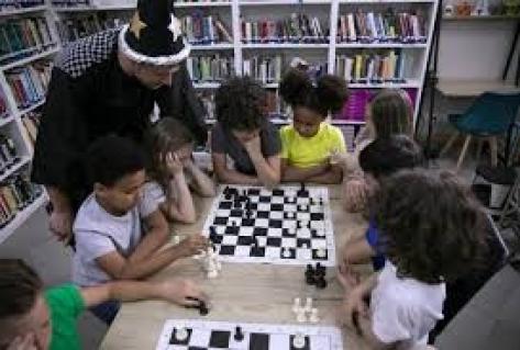 Chess Wizard and Children at Camp